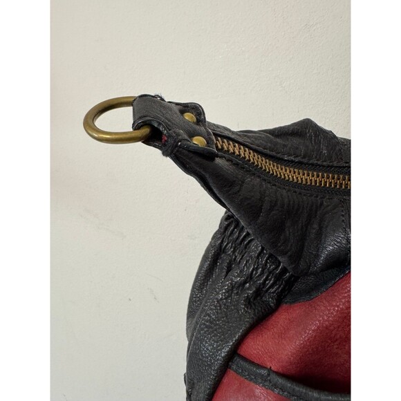 LOCKHEART Y2K MULTICOLOR LARGE LEATHER BAG/SACHEL NO SHOULDER STRAP - Picture 6 of 12